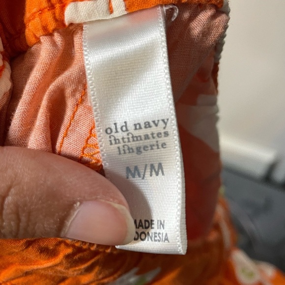 Old Navy Intimates Ghost Print Pajama Pants Orange Women’s Size M - Picture 7 of 7